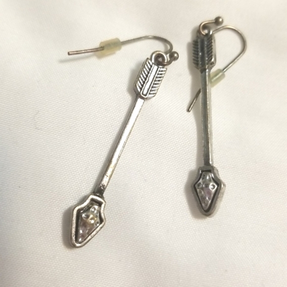 Silver Arrow Earrings - Picture 1 of 3